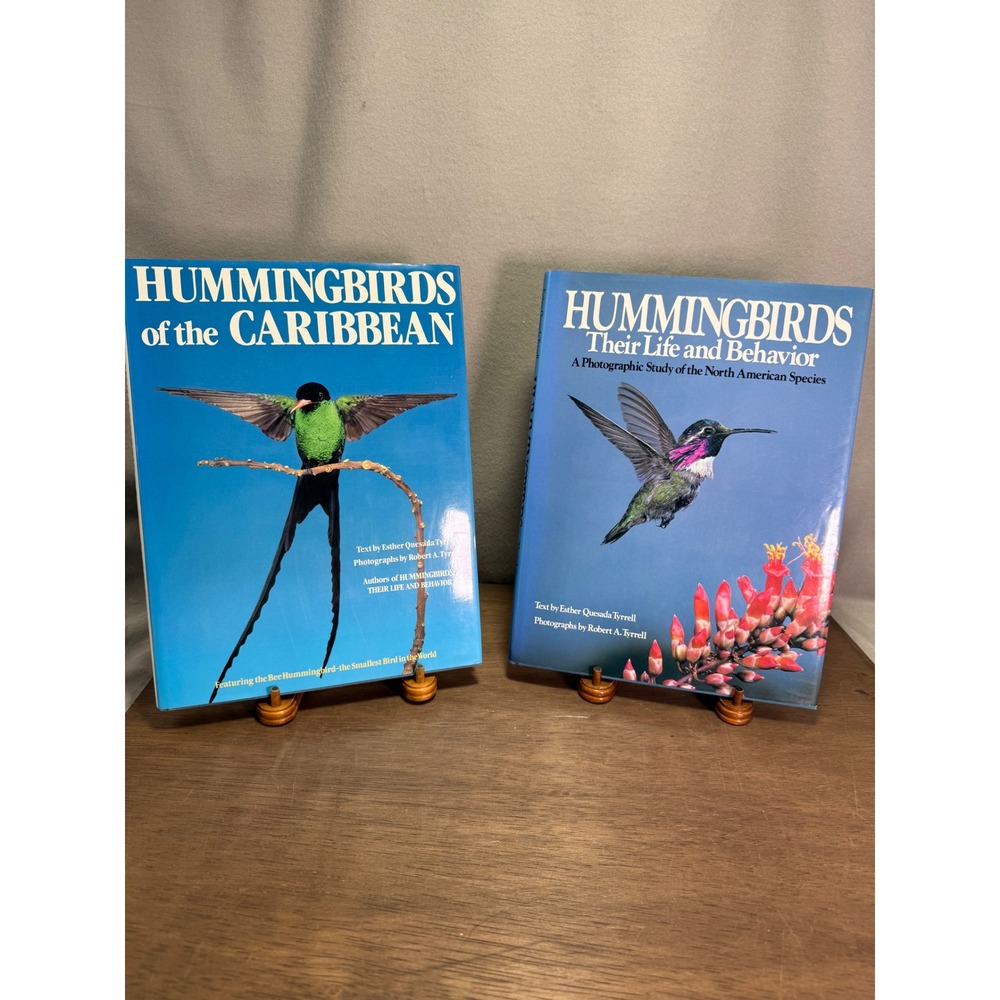 Vintage Hummingbird Photography Books Lot - Caribbean & North America Tyrell HC